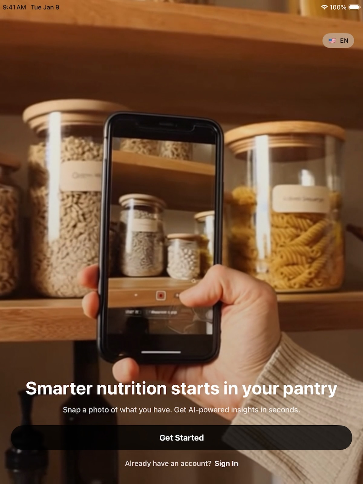 PantryRx iPad landing page preview